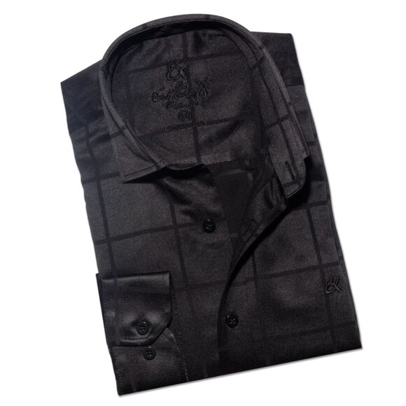 Eight X: Window Pane Jacquard Shirt (SKU M-2347) - Picture 2 of 4